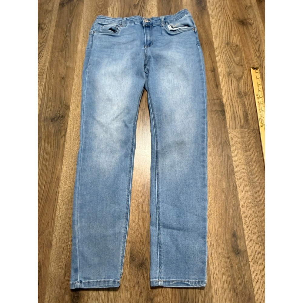 RIO Jeans Women's Size 09 Blue Denim Skinny Legs Pockets High Rise